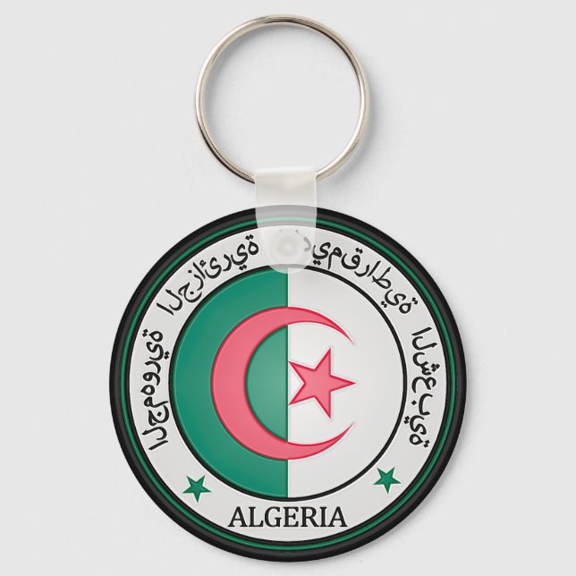 Chaveiro Argélia Round Emblem (Frente)