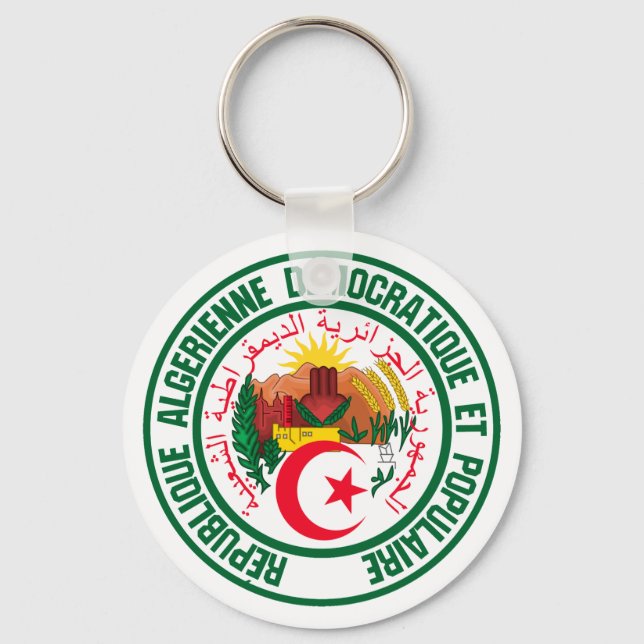 Chaveiro Argélia Round Emblem (Frente)