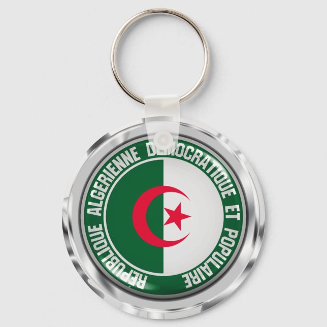 Chaveiro Argélia Round Emblem (Frente)