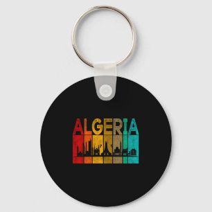 Chaveiro Argélia Vintage I Love Mapa da Argélia Futebol Arg