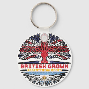 Chaveiro Argentina Argentina Uk Reino Unido Bandeira britân