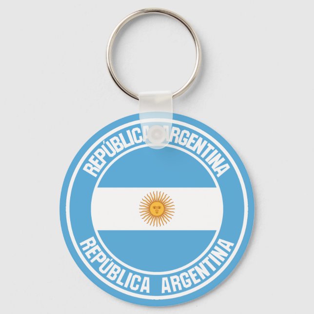 Chaveiro Argentina Round Emblem (Frente)