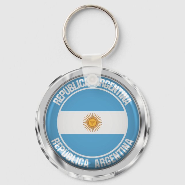 Chaveiro Argentina Round Emblem (Frente)