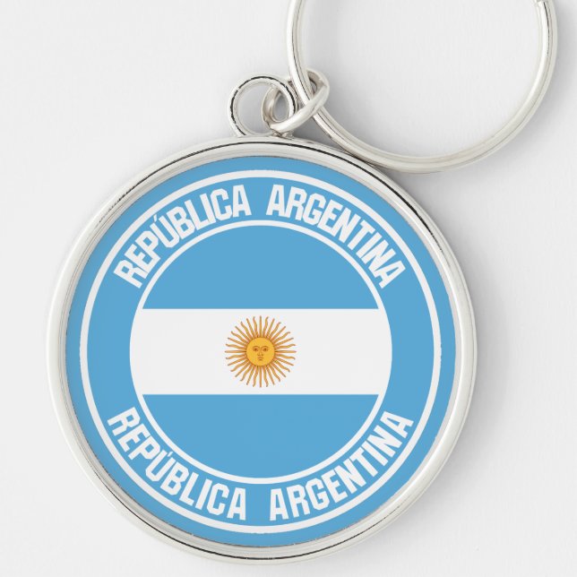 Chaveiro Argentina Round Emblem (Frente)