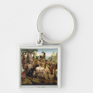 Chaveiro Ariadne em Naxos, da história de Theseus (óleo o