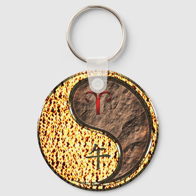 Chaveiro Aries & Earth Horse (Frente)