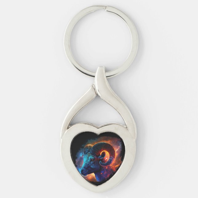 Chaveiro Aries Sinal de Estrela Zodiac - Sem Texto - Chavei (Frente)