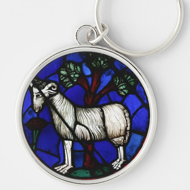 Chaveiro Aries Zodac Stainac Glass Notre-Dame de Paris Key (Frente)