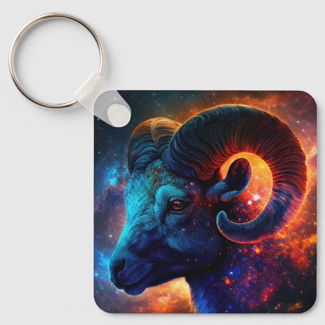 Chaveiro Aries Zodiac Star Sign Key Chain (Frente)