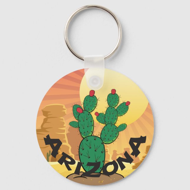 Chaveiro ARIZONA Sunset Prickly Pear Cactus (Frente)