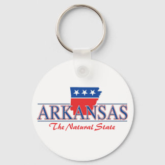 Chaveiro Arkansas Red White & Blue Keychain