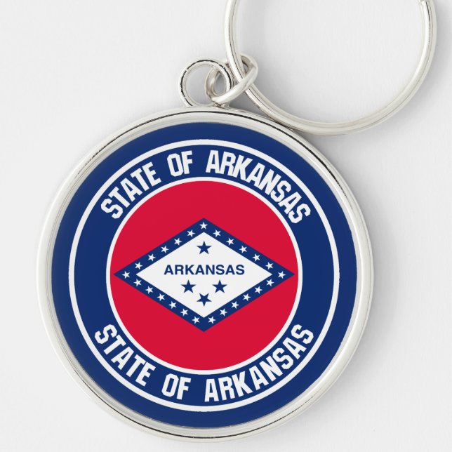 Chaveiro Arkansas Round Emblem (Frente)