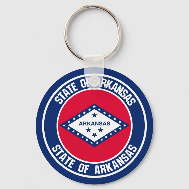 Chaveiro Arkansas Round Emblem (Frente)