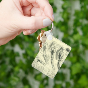 Chaveiro Arm e Anatomia do Ombro por Leonardo da Vinci