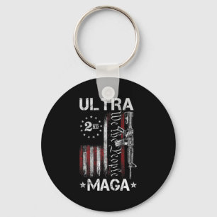 Chaveiro Arma Ultra MAGA AR- Bandeira Patriótica Americana