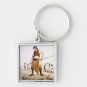 Chaveiro Armário de couro, do "traje de Grâ Bretanha" p