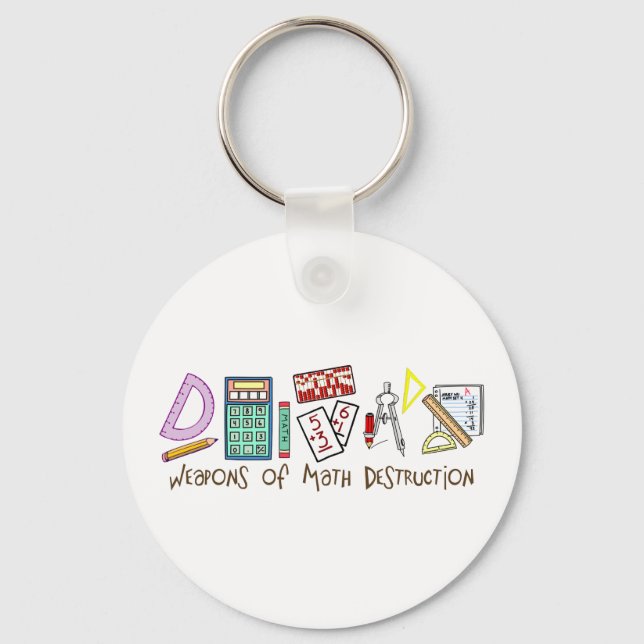 Chaveiro Armas De Destruição Matemática (Frente)