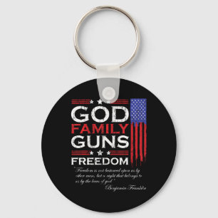 CHAVEIRO ARMAS DE DEUS DA FAMÍLIA E LIBERDADE CHRISTIAN MAG