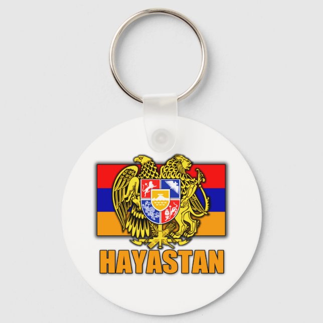 Chaveiro Armênia Hayastan Casaco de Armas (Frente)