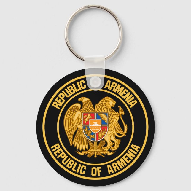 Chaveiro Armênia Round Emblem (Frente)