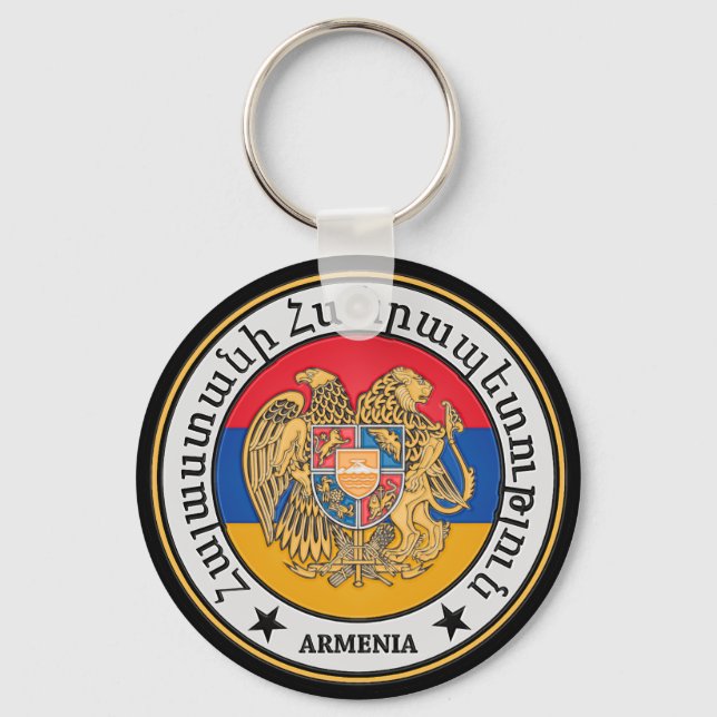 Chaveiro Armênia Round Emblem (Frente)