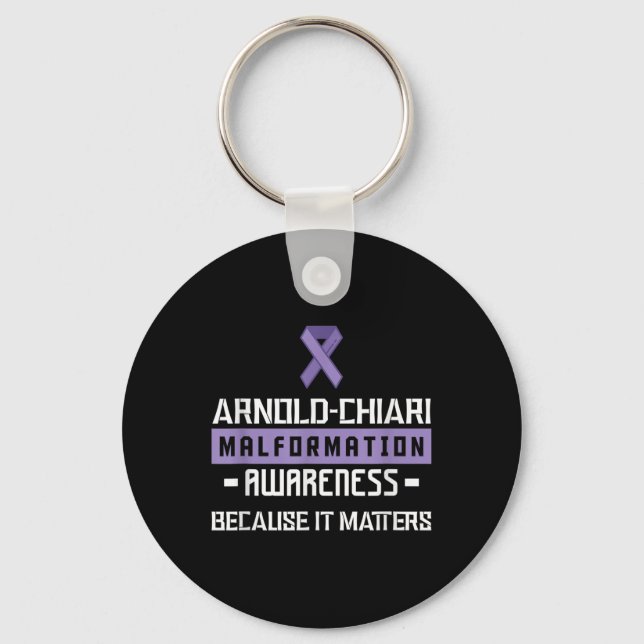 Chaveiro Arnold Chiari Malformation Warrior S Consciência (Frente)