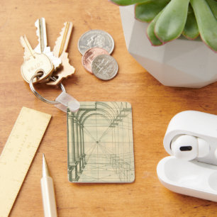 Chaveiro Arquitetura Vintage, Arches Colunas Perspectiva