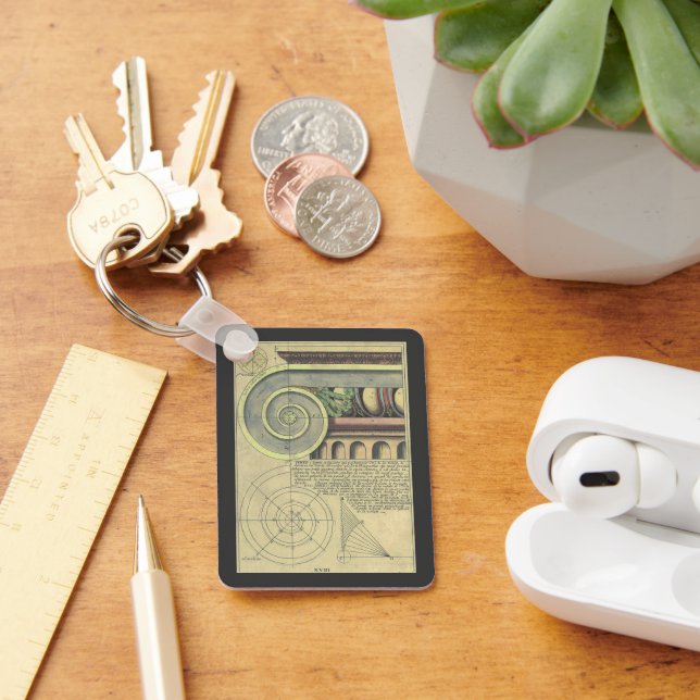 Chaveiro Arquitetura Vintage; Voluta Capital por Vignola (Mesa)