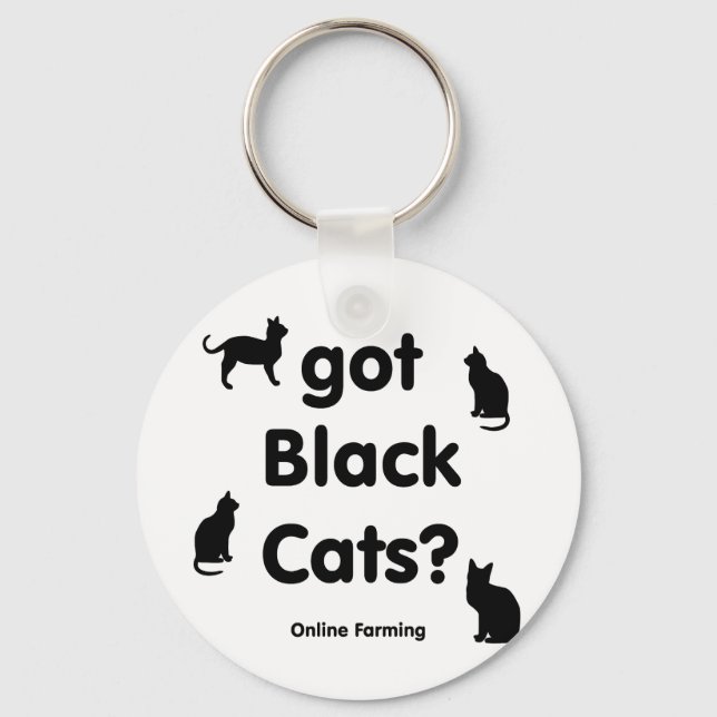 Chaveiro arranjei gatos pretos (Frente)
