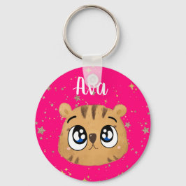 Chaveiro Arranque de ouro de tigre bonito