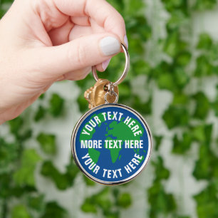 Chaveiro Arredondar, salvar o planeta Terra, mapear chaveir