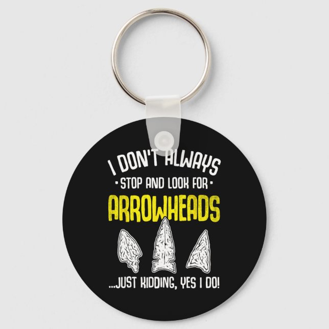 Chaveiro Arrohead Hunting Flint Coletando Flintknapping S (Frente)