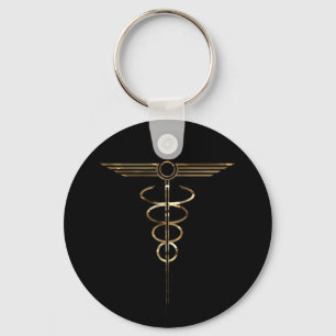 Chaveiro Art Deco Caduceus