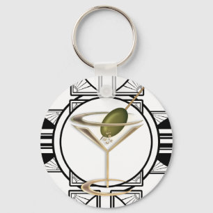 Chaveiro Art Deco Cocktails Keychains
