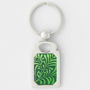 Chaveiro Art Deco Fern Standard - tons verdes