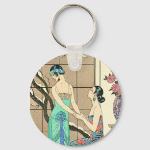 Chaveiro Art Deco Ladies By Window Key Chain