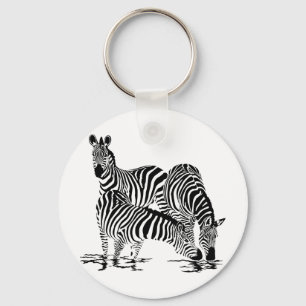Chaveiro Art Deco Zebra