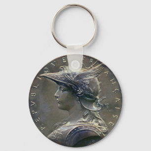 Chaveiro Art Nouveau - Medalhão Francês