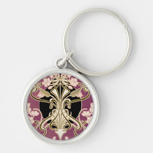 Chaveiro Art Nouveau padrão #2 (Frente)