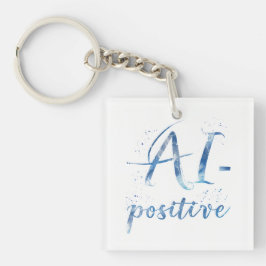 Chaveiro Arte AI-Positive Text