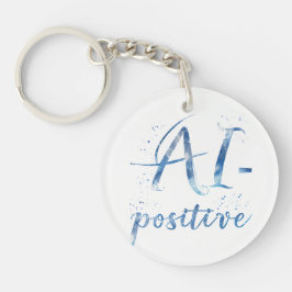 Chaveiro Arte AI-Positive Text