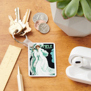 Chaveiro Arte Antiga Art Nouveau, Moda Italiana e Mulheres 