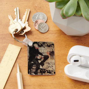 Chaveiro Arte Antiga Arte Nova Le Grillon, Homem Bebendo Ce