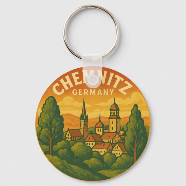 Chaveiro Arte Cénica de Chemnitz Alemanha (Frente)