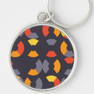 Chaveiro Arte circular colorida, legal, na moda, moderna,