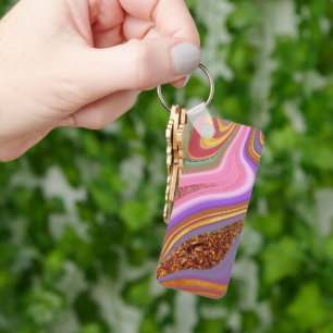Chaveiro arte colorida vibratória