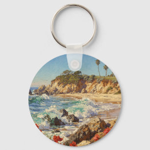 Chaveiro Arte Costeira Impressionista Praia da Califórnia