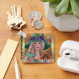 Chaveiro Arte da bruxa-das-bruxas de Renee Lavoie