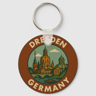 Chaveiro Arte da Cidade de Dresden Alemanha
