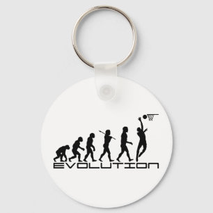 Chaveiro Arte da evolução do esporte do jogador de